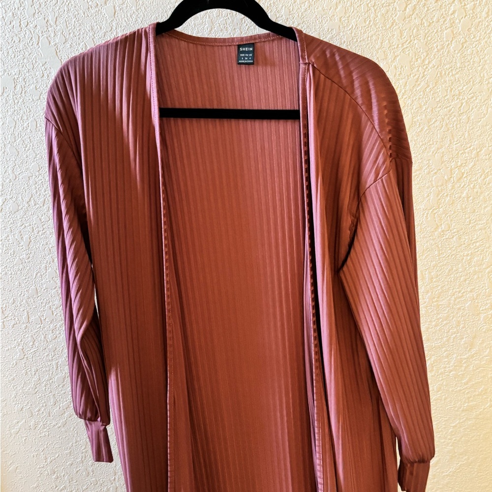 Rust Long Sleeve Cardigan